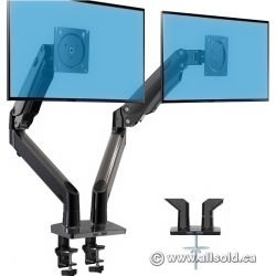Dual Monitor Arm - Double Gas Spring Arm Stand for 35" Screens